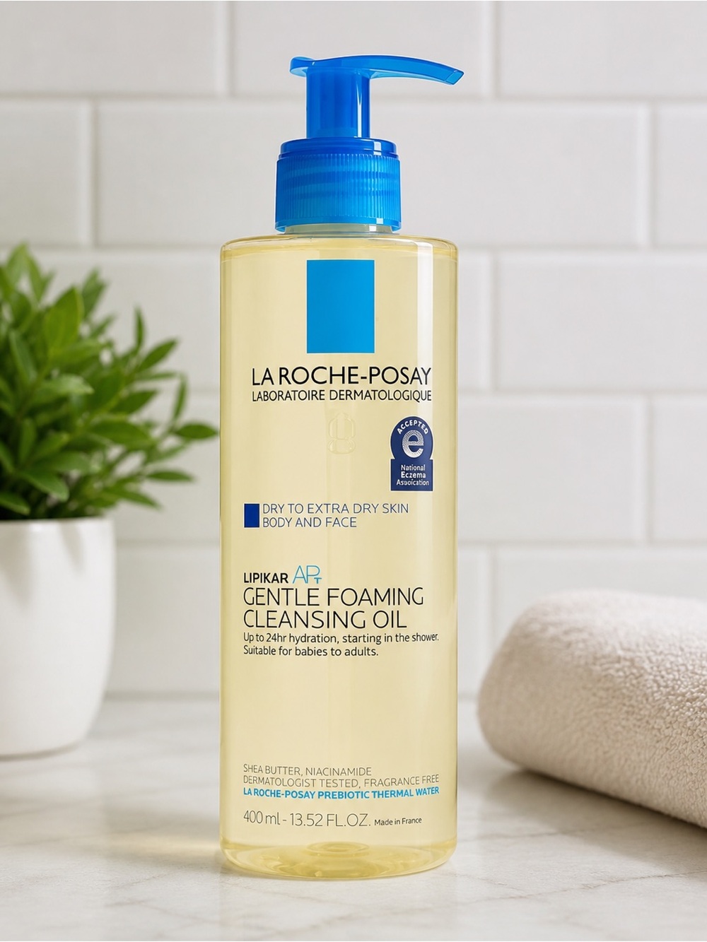 La Roche-Posay Lipikar AP+ Gentle Foaming Cleansing Oil 400ml Dry Sensitive Skin